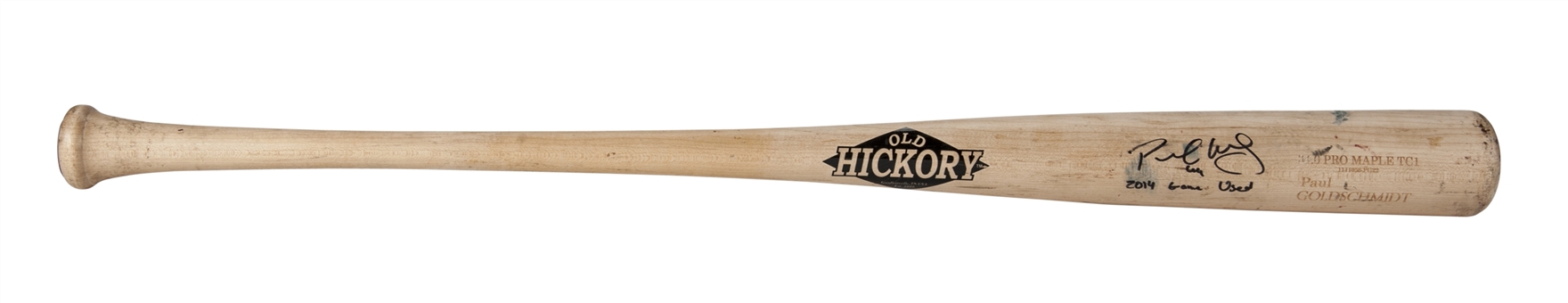 2014 Paul Goldschmidt Game Used and Signed Old Hickory TC1 Model Bat (PSA/DNA GU 8.5, MLB Authenticated & Fanatics)